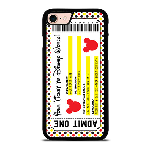 Custom Personalized Disney Ticket iPhone 7 / 8 Case