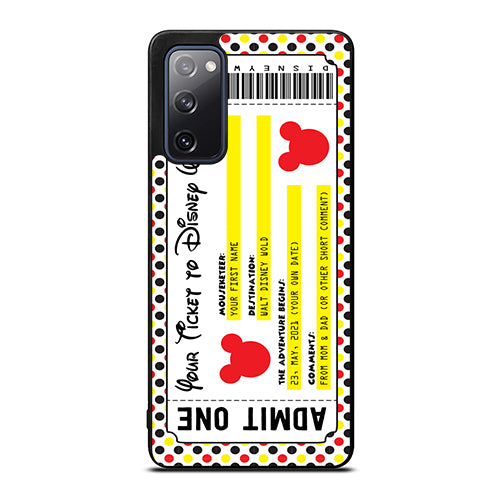 Custom Personalized Disney Ticket Samsung Galaxy S20 FE 5G Case