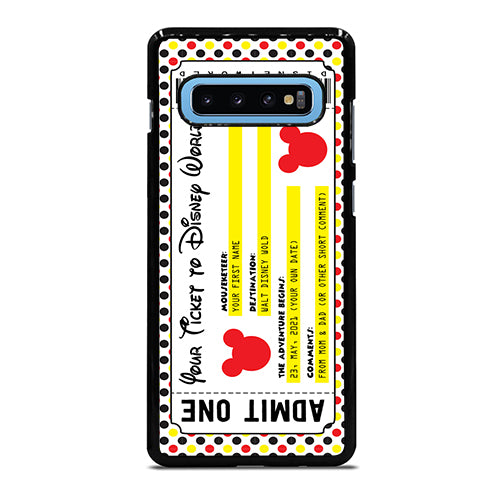 Custom Personalized Disney Ticket Samsung Galaxy S10 Plus Case