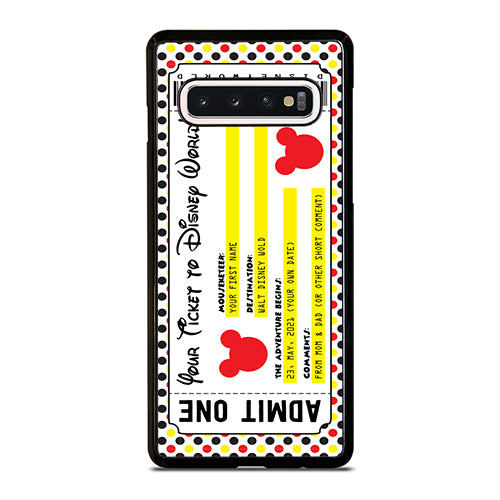 Custom Personalized Disney Ticket Samsung Galaxy S10 Case