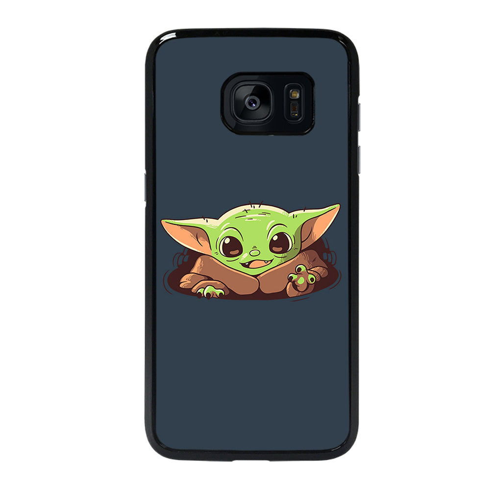 Cute Baby Yoda Samsung Galaxy S7 Edge Case