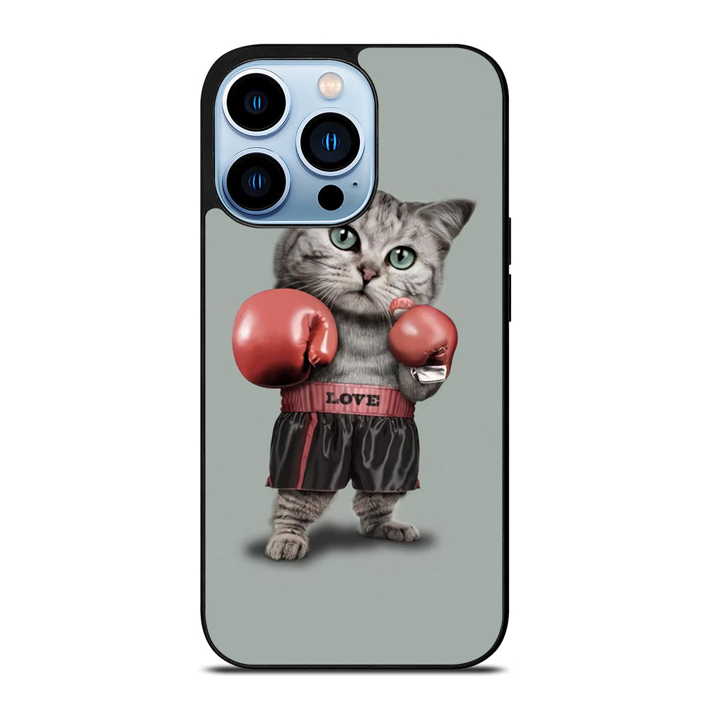 Cute Cat Boxing iPhone 13 Pro Max Case