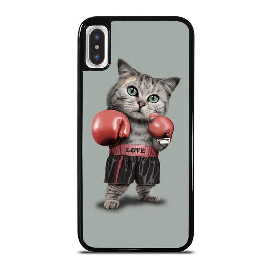 Cute Cat Boxing iPhone X / XS Case