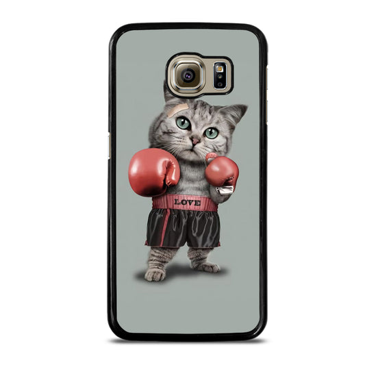 Cute Cat Boxing Samsung Galaxy S6 Case