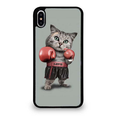 Cute Cat Boxing iPhone XS Max Case