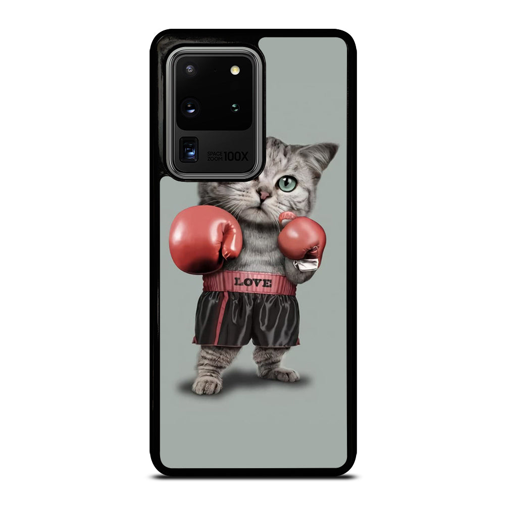 Cute Cat Boxing Samsung Galaxy S20 Ultra / S20 Ultra 5G Case