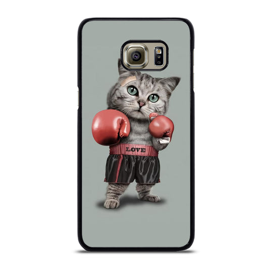 Cute Cat Boxing Samsung Galaxy S6 Edge Plus Case