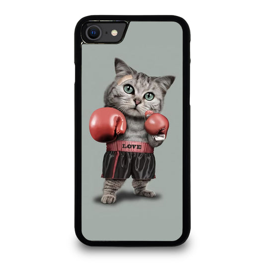 Cute Cat Boxing iPhone SE 2020 Case