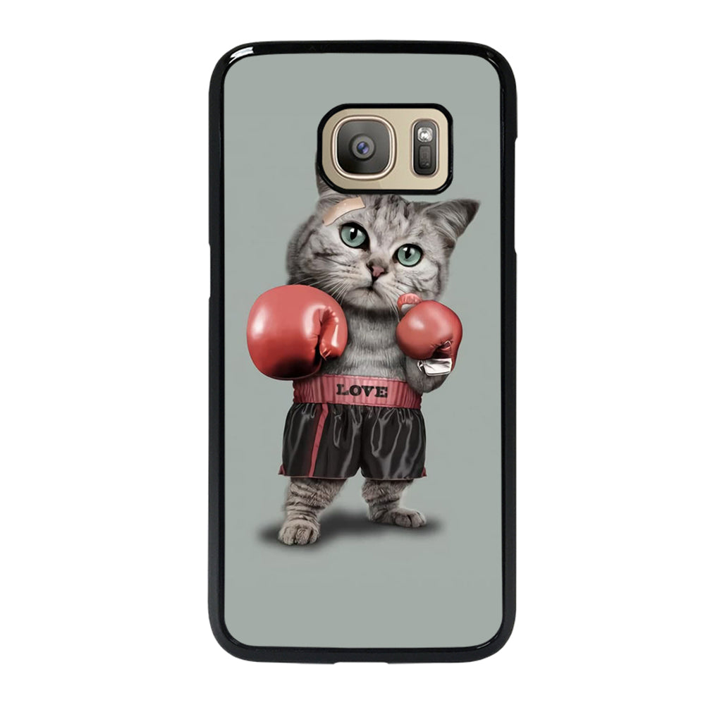 Cute Cat Boxing Samsung Galaxy S7 Case