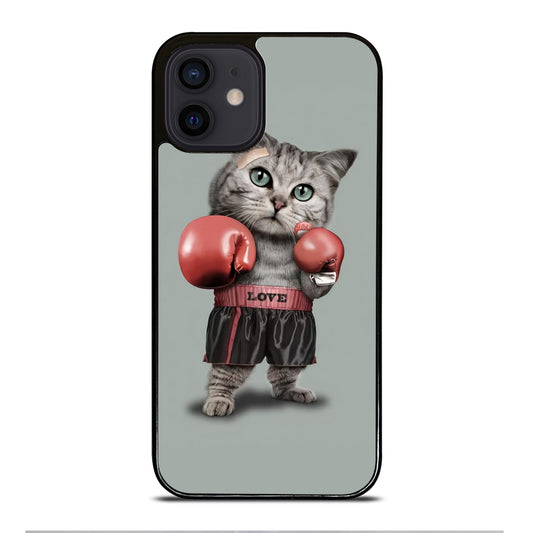 Cute Cat Boxing iPhone 12 Mini Case