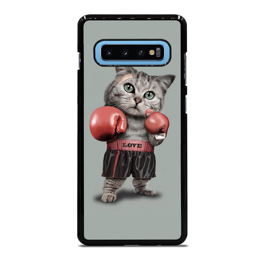 Cute Cat Boxing Samsung Galaxy S10 Plus Case