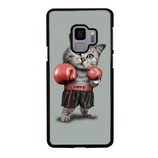 Cute Cat Boxing Samsung Galaxy S9 Case