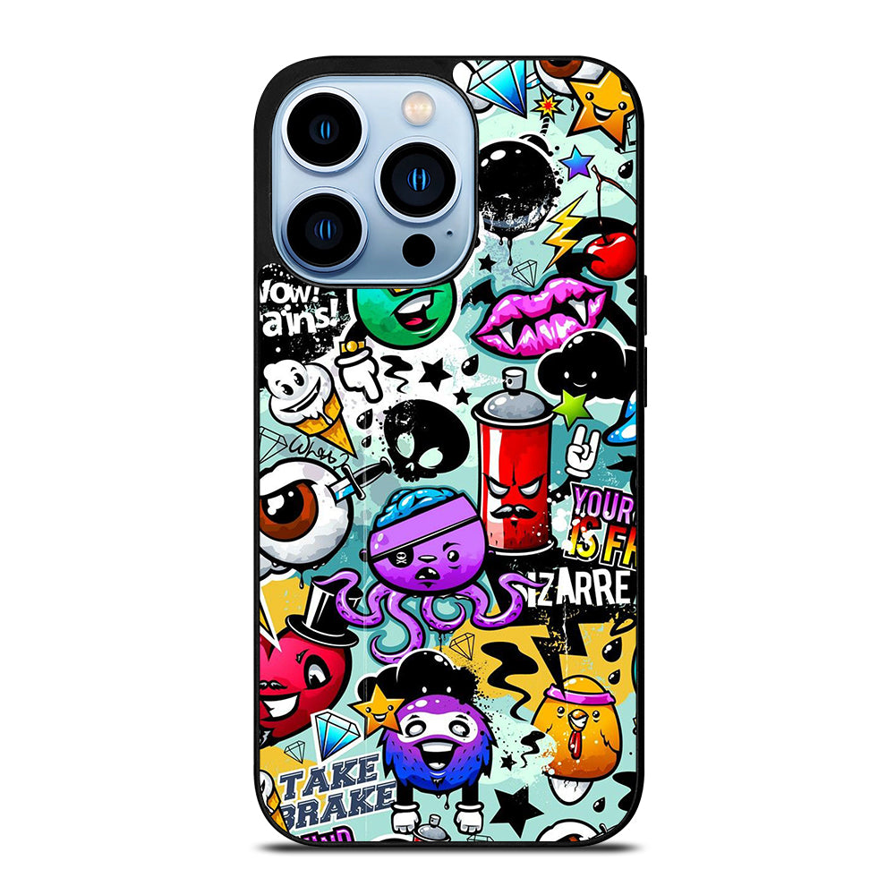 Cute Graffiti Image iPhone 13 Pro Max Case
