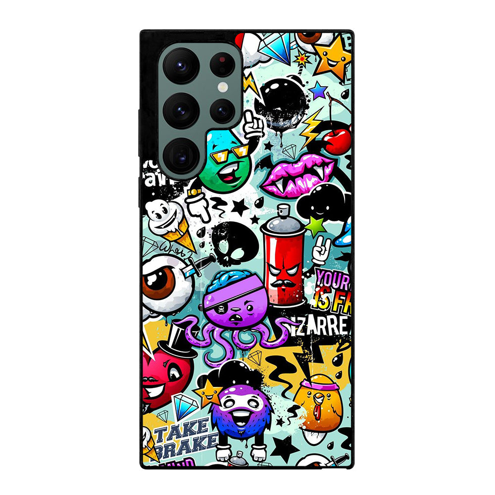 Cute Graffiti Image Samsung Galaxy S22 Ultra 5G Case