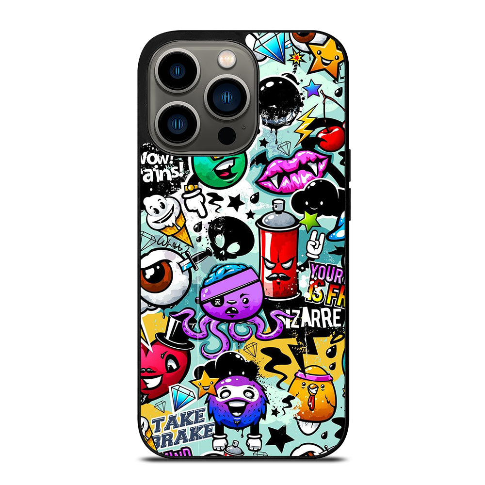 Cute Graffiti Image iPhone 13 Pro Case