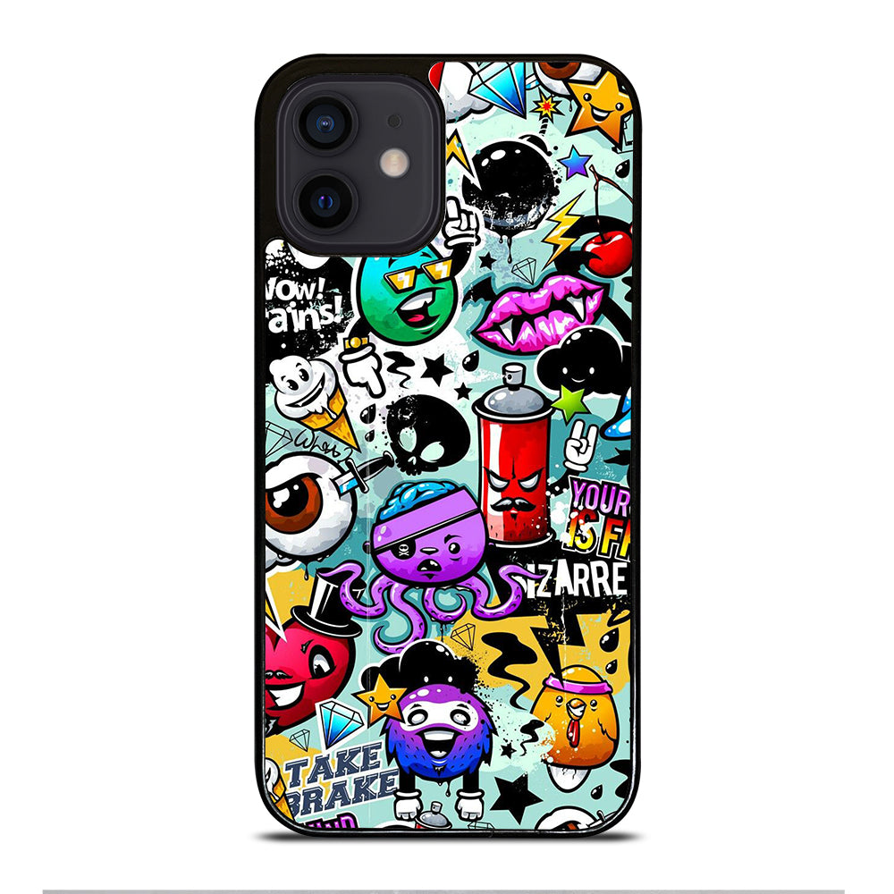 Cute Graffiti Image iPhone 12 Mini Case