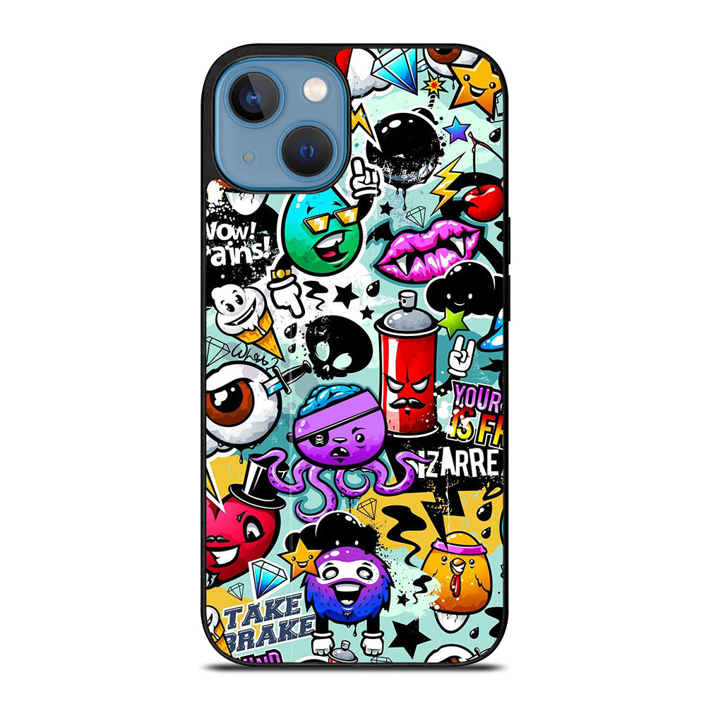 Cute Graffiti Image iPhone 13 Case