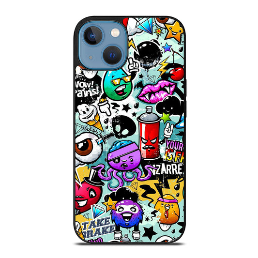Cute Graffiti Image iPhone 13 Case
