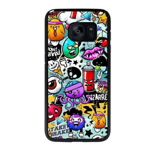 Cute Graffiti Image Samsung Galaxy S7 Edge Case