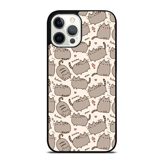 Cute Pusheen Cat Cartoon Collage iPhone 12 Pro Max Case