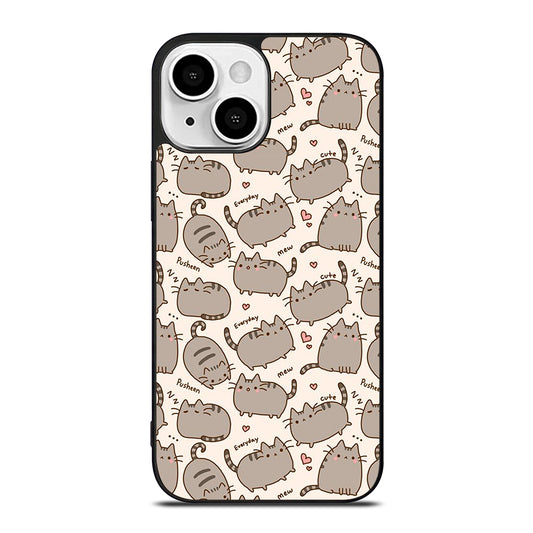 Cute Pusheen Cat Cartoon Collage iPhone 13 Mini Case