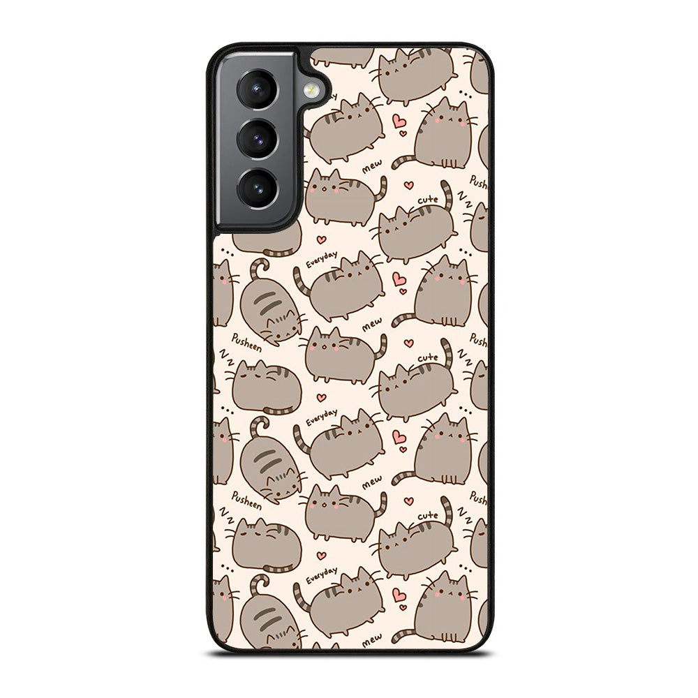 Cute Pusheen Cat Cartoon Collage Samsung Galaxy S21 Plus 5G Case