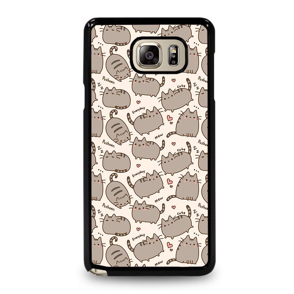 Cute Pusheen Cat Cartoon Collage Samsung Galaxy Note 5 Case