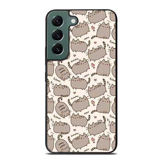 Cute Pusheen Cat Cartoon Collage Samsung Galaxy S22 5G Case