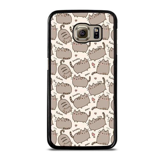 Cute Pusheen Cat Cartoon Collage Samsung Galaxy S6 Case