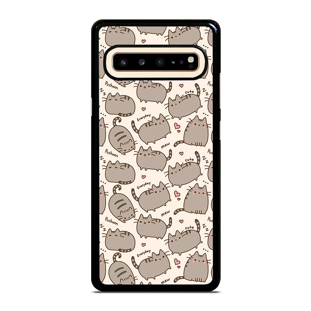 Cute Pusheen Cat Cartoon Collage Samsung Galaxy S10 5G Case