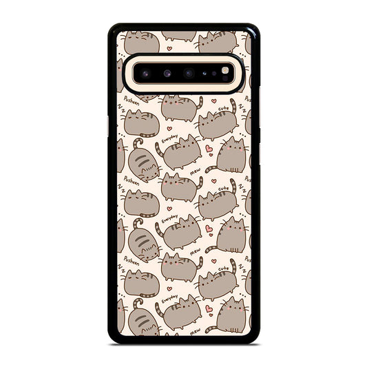 Cute Pusheen Cat Cartoon Collage Samsung Galaxy S10 5G Case