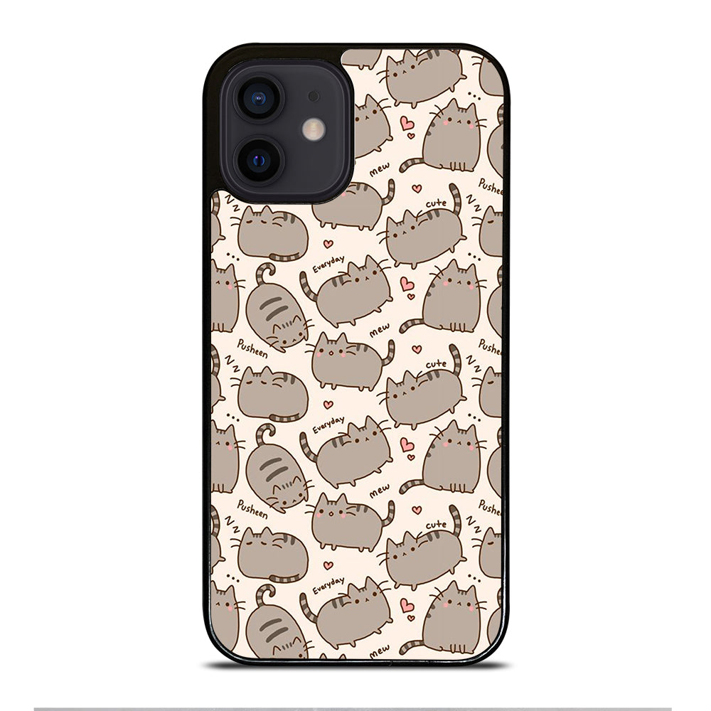 Cute Pusheen Cat Cartoon Collage iPhone 12 Mini Case