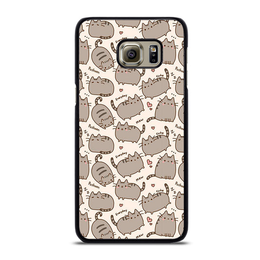 Cute Pusheen Cat Cartoon Collage Samsung Galaxy S6 Edge Plus Case