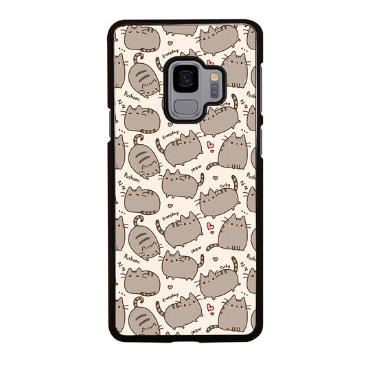 Cute Pusheen Cat Cartoon Collage Samsung Galaxy S9 Case