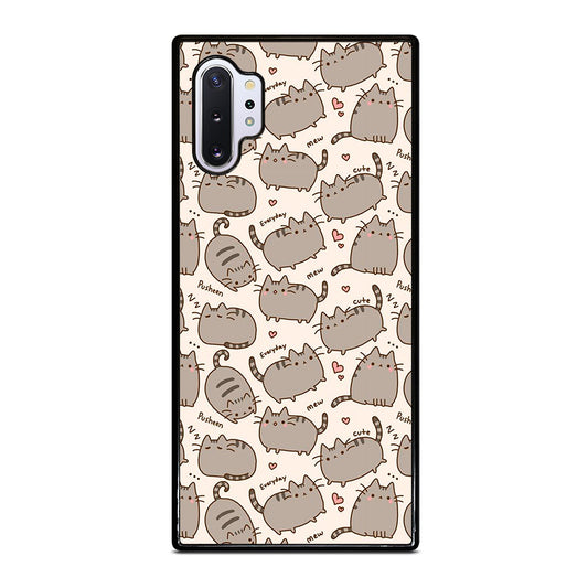 Cute Pusheen Cat Cartoon Collage Samsung Galaxy Note 10 Plus Case