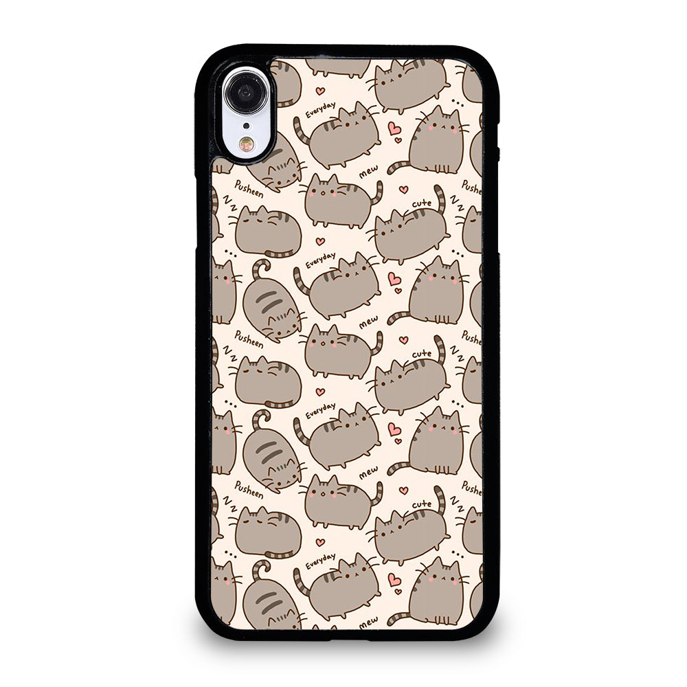 Cute Pusheen Cat Cartoon Collage iPhone XR Case