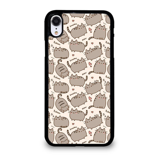 Cute Pusheen Cat Cartoon Collage iPhone XR Case