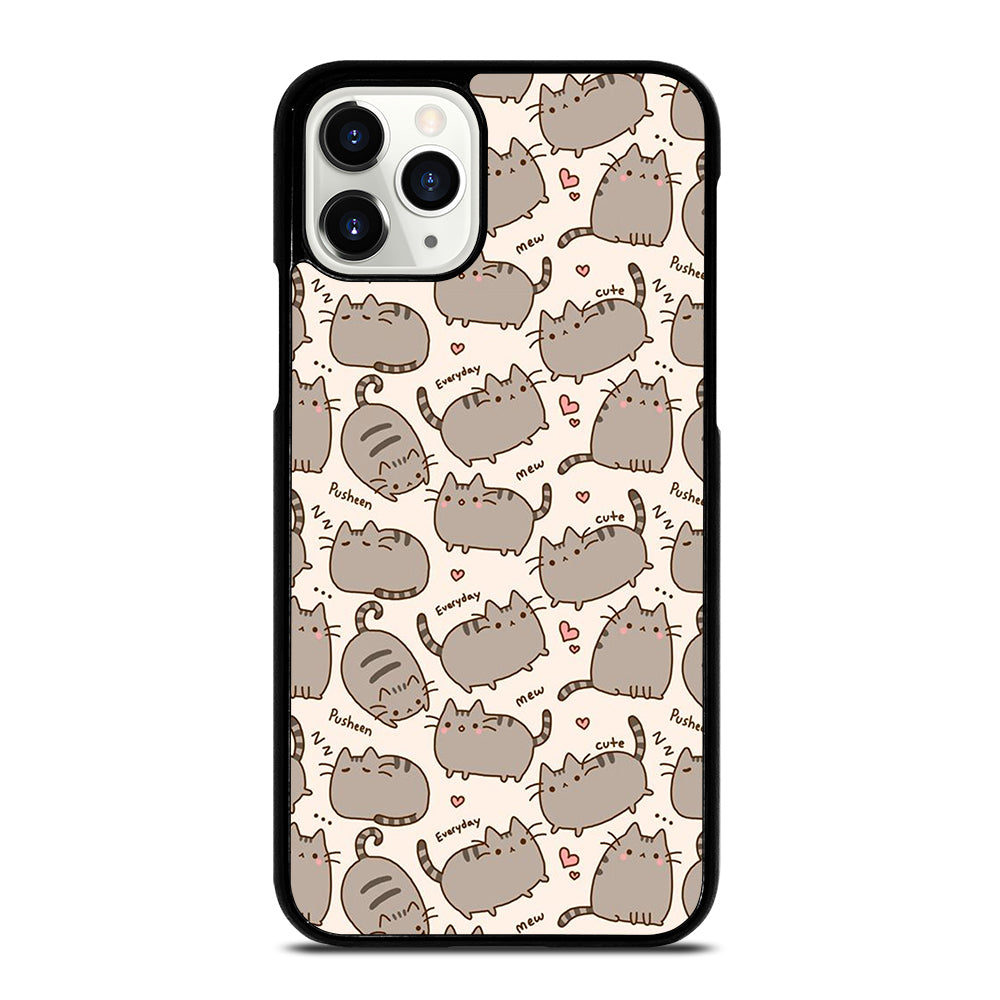 Cute Pusheen Cat Cartoon Collage iPhone 11 Pro Case