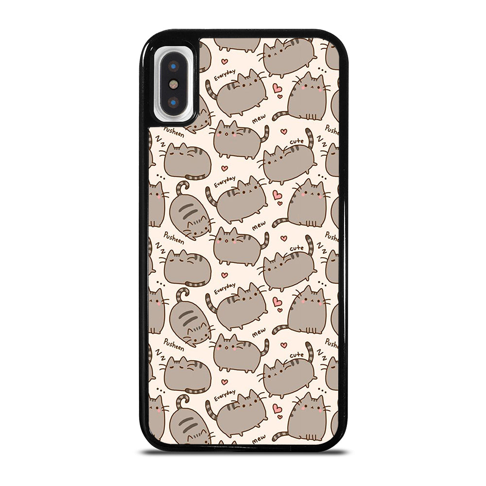 Cute Pusheen Cat Cartoon Collage iPhone X / XS Case