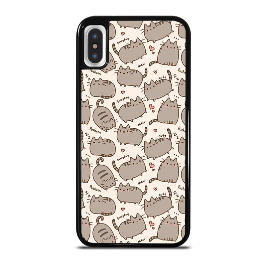 Cute Pusheen Cat Cartoon Collage iPhone X / XS Case