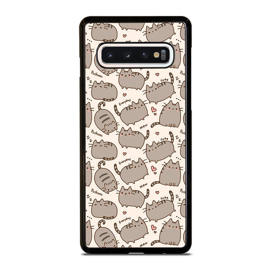 Cute Pusheen Cat Cartoon Collage Samsung Galaxy S10 Case