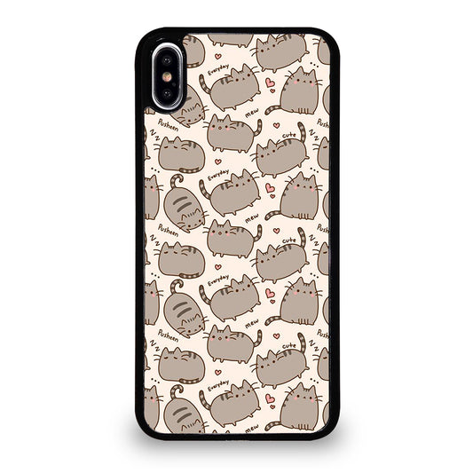 Cute Pusheen Cat Cartoon Collage iPhone XS Max Case