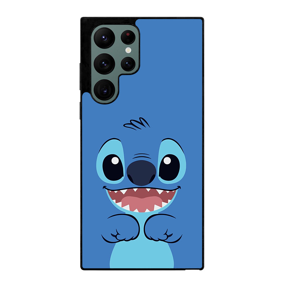 Cute Stitch Cartoon Face Samsung Galaxy S22 Ultra 5G Case