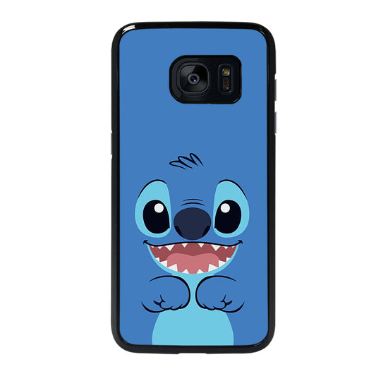 Cute Stitch Cartoon Face Samsung Galaxy S7 Edge Case