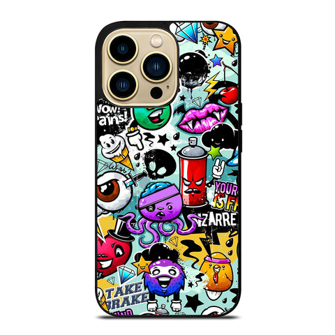 Cute Graffiti Image iPhone 14 Pro Max Case