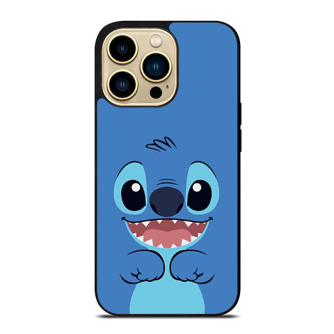 Cute Stitch Cartoon Face iPhone 14 Pro Max Case