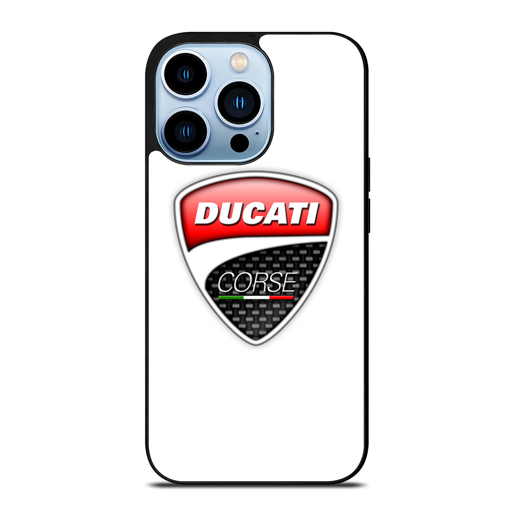 DUCATI LOGO WHITE iPhone 13 Pro Max Case
