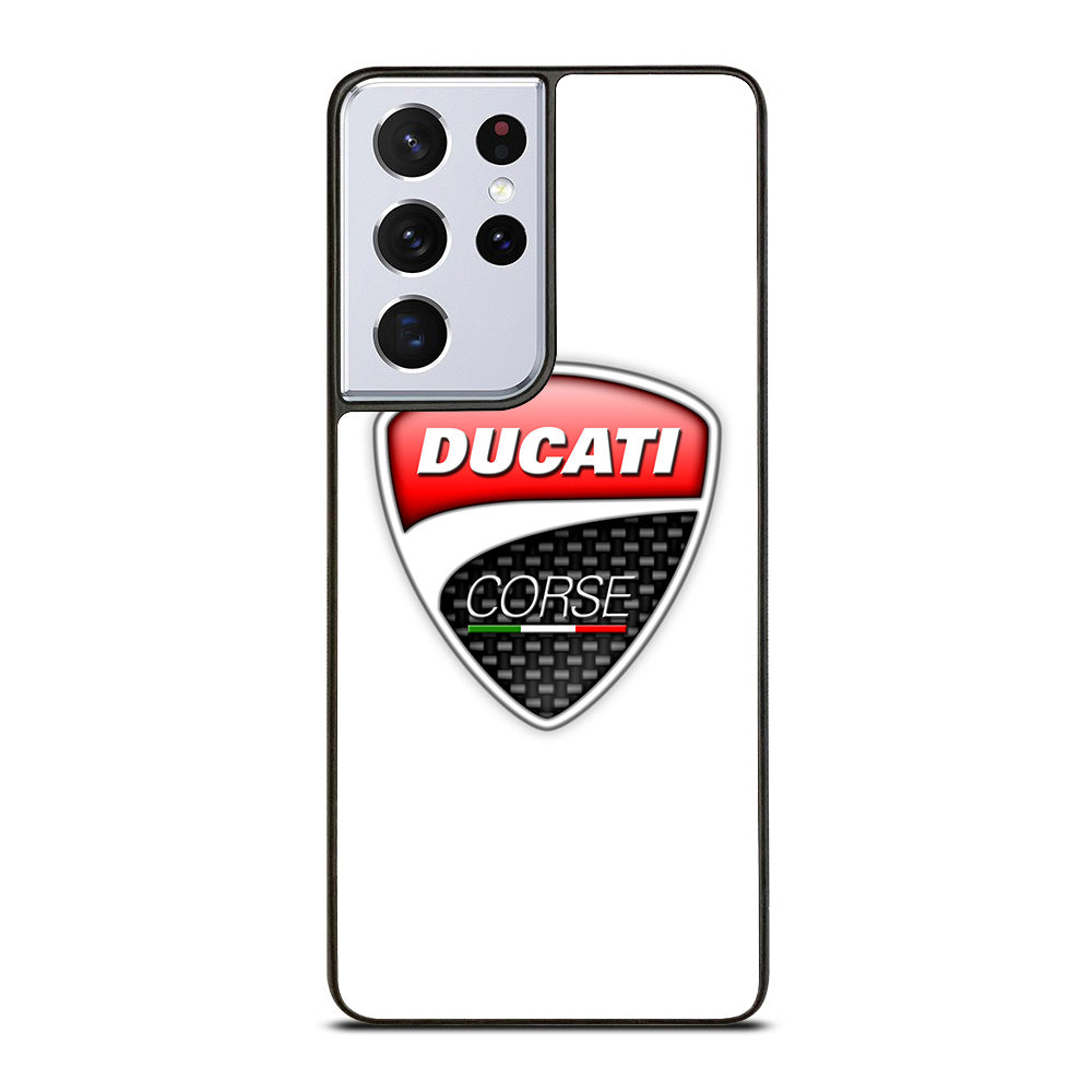 DUCATI LOGO WHITE Samsung Galaxy S21 Ultra 5G Case