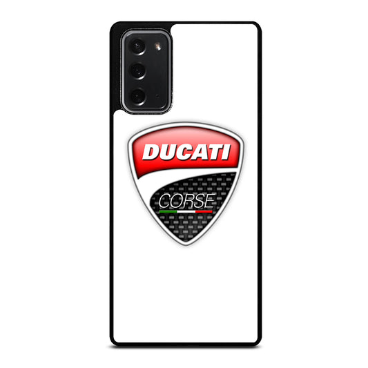 DUCATI LOGO WHITE Samsung Galaxy Note 20 Case