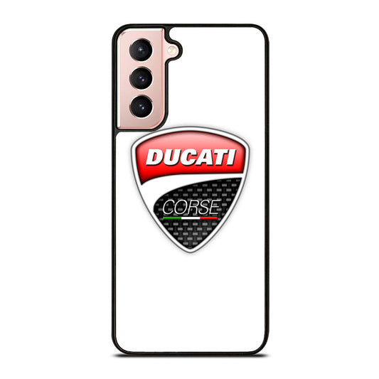 DUCATI LOGO WHITE Samsung Galaxy S21 5G Case